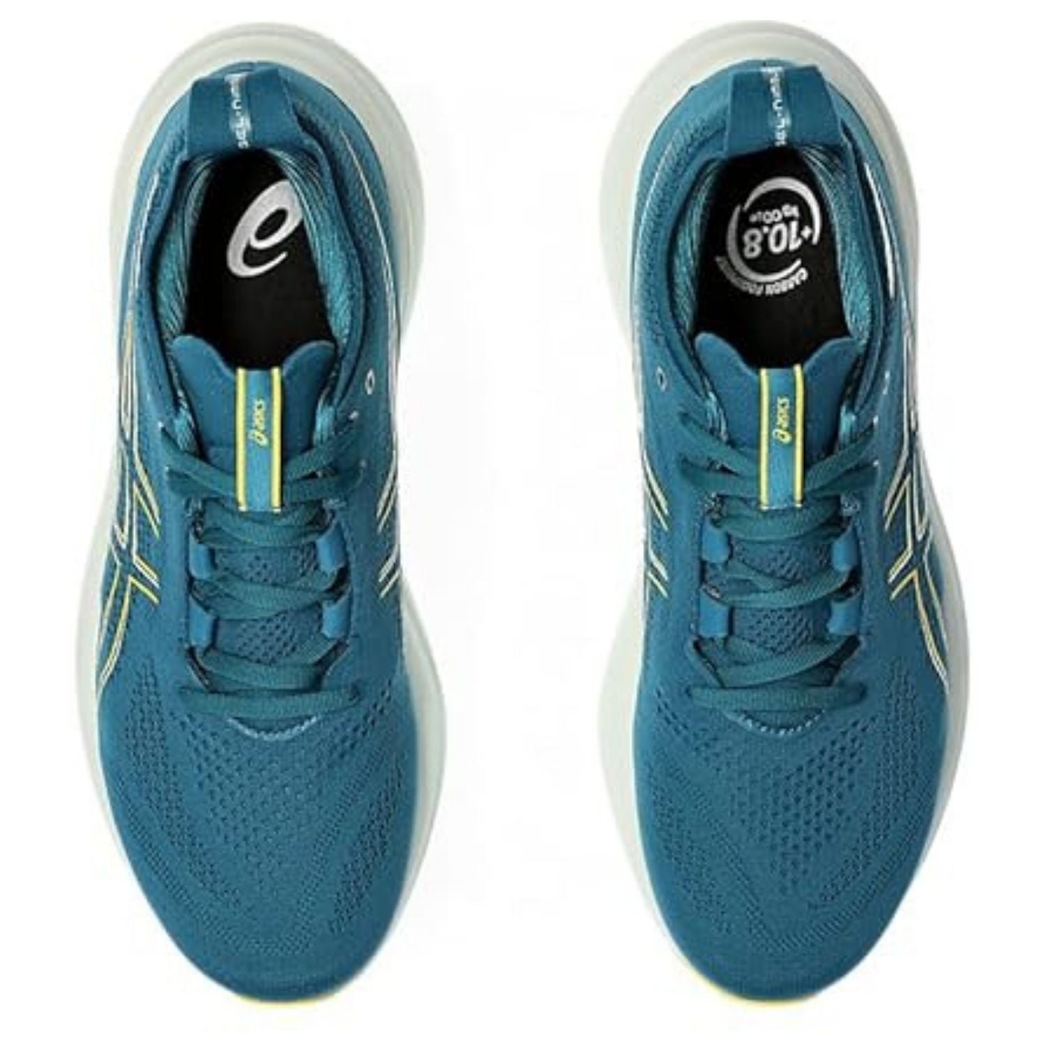 ASICS GEL-NIMBUS 26 Running Shoes for Men | Maximum Cushioning | PureGEL Technology | French Blue/Electric Lime | Plush Comfort for Long Runs - Best Price online Prokicksports.com