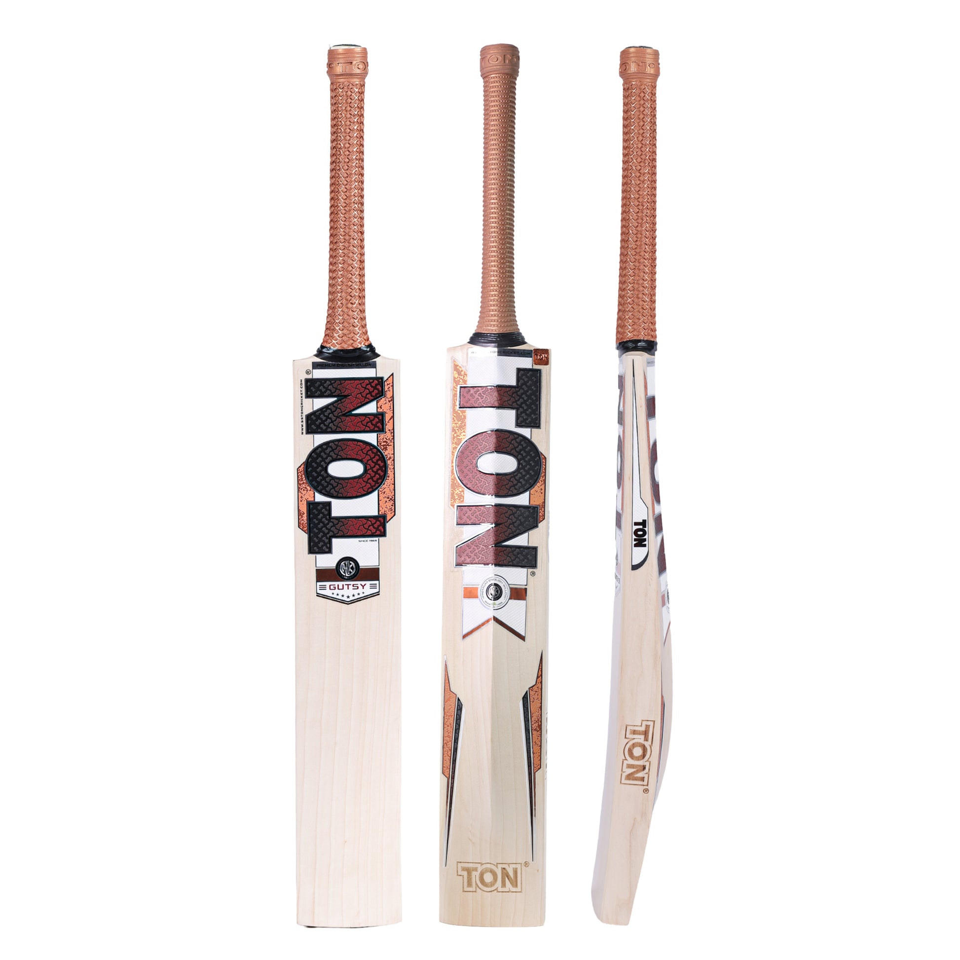 SS Ton Gutsy English Willow Cricket Bat – Short Handle | Massive TON Edges with Huge Sweet Spot & Balanced Pickup - Best Price online Prokicksports.com