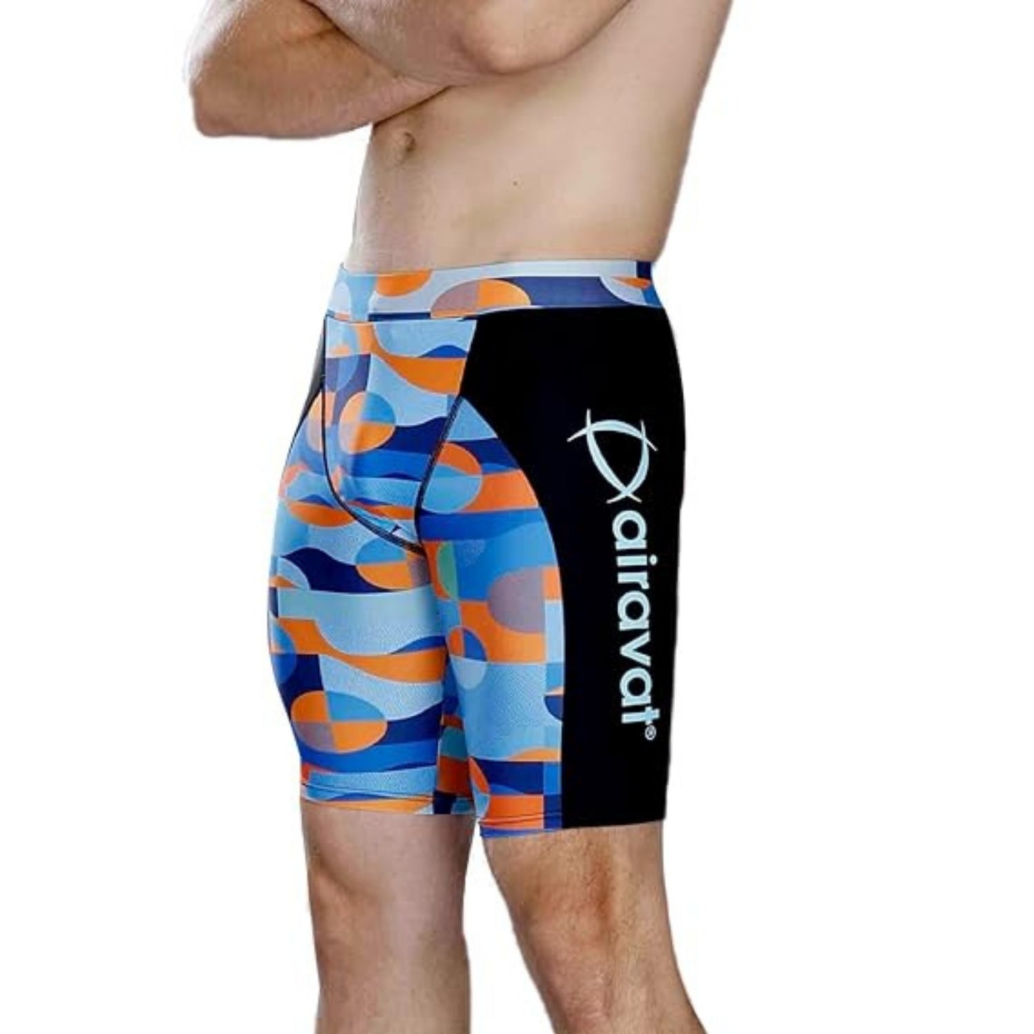Airavat ORCA 1511 Men's Swimming Jammer – 360° Stretch, UPF50 UV Protection, Anti-Chafe, Quick-Dry Swimwear - Best Price online Prokicksports.com