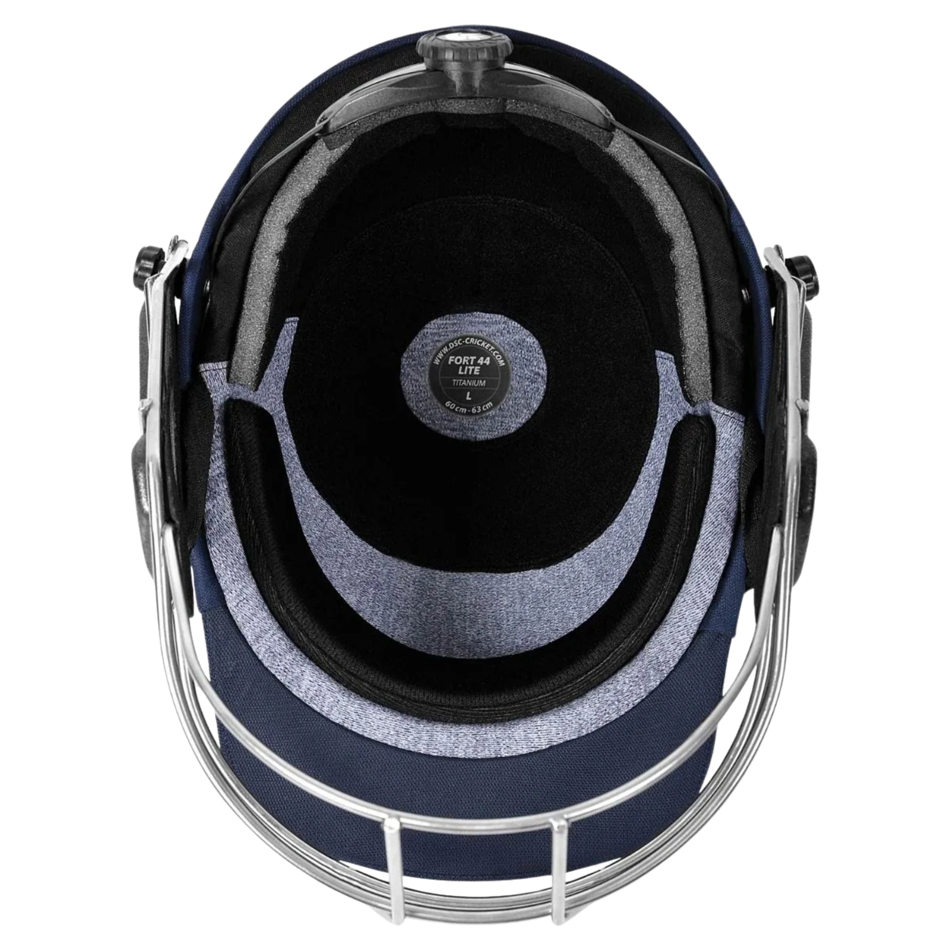 DSC Fort 44 Lite Titanium Cricket Helmet – Navy | Ultra-Lightweight Helmet with Titanium Grill & Pro-Level Protection - Best Price online Prokicksports.com