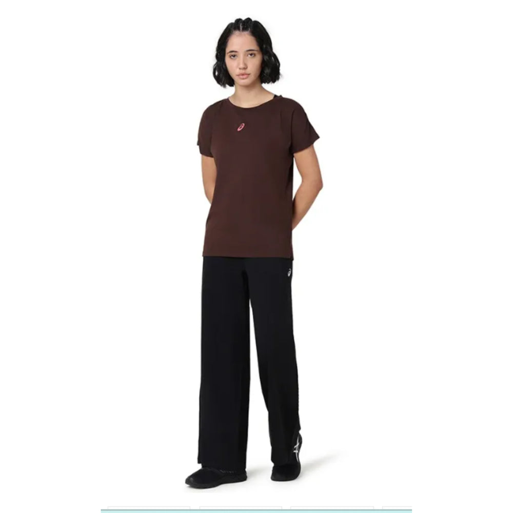 ASICS Gathered Shoulder SS Top for Women | Round Neck Sports T-Shirt - Best Price online Prokicksports.com