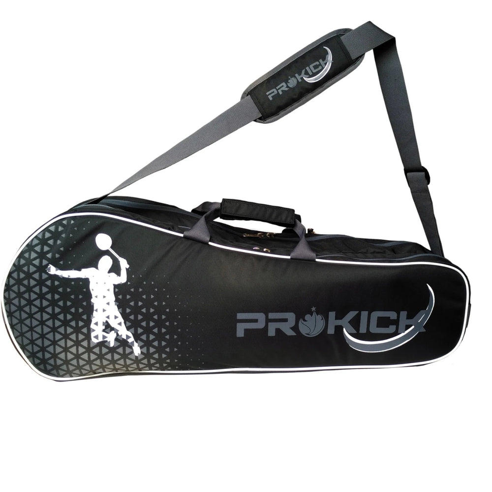 Prokick Badminton Kitbag With Double Zipper Compartments | Spacious & Organized Gear Bag for Badminton Players - Best Price online Prokicksports.com