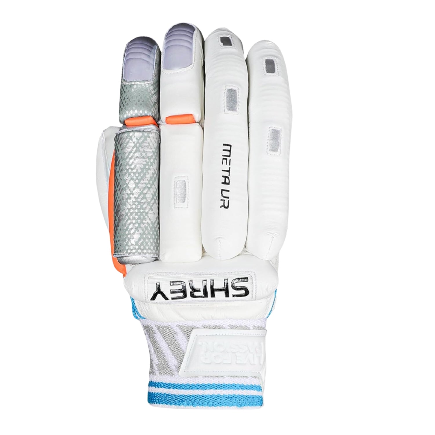Shrey Meta VR Right Hand Batting Gloves | Premium Sheep Leather Palm with Fibre Shield Protection & Traditional Sausage Finger Design - Best Price online Prokicksports.com