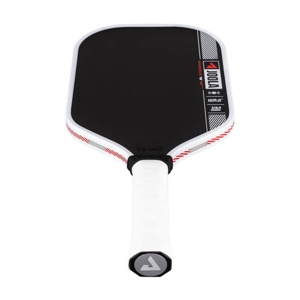JOOLA Ben Johns Perseus Pro IV Pickleball Paddle – 14mm & 16mm | Pro-Level Paddle for Power & Spin | Carbon Friction Surface | USAPA Approved (Black/White/Red) - Best Price online Prokicksports.com