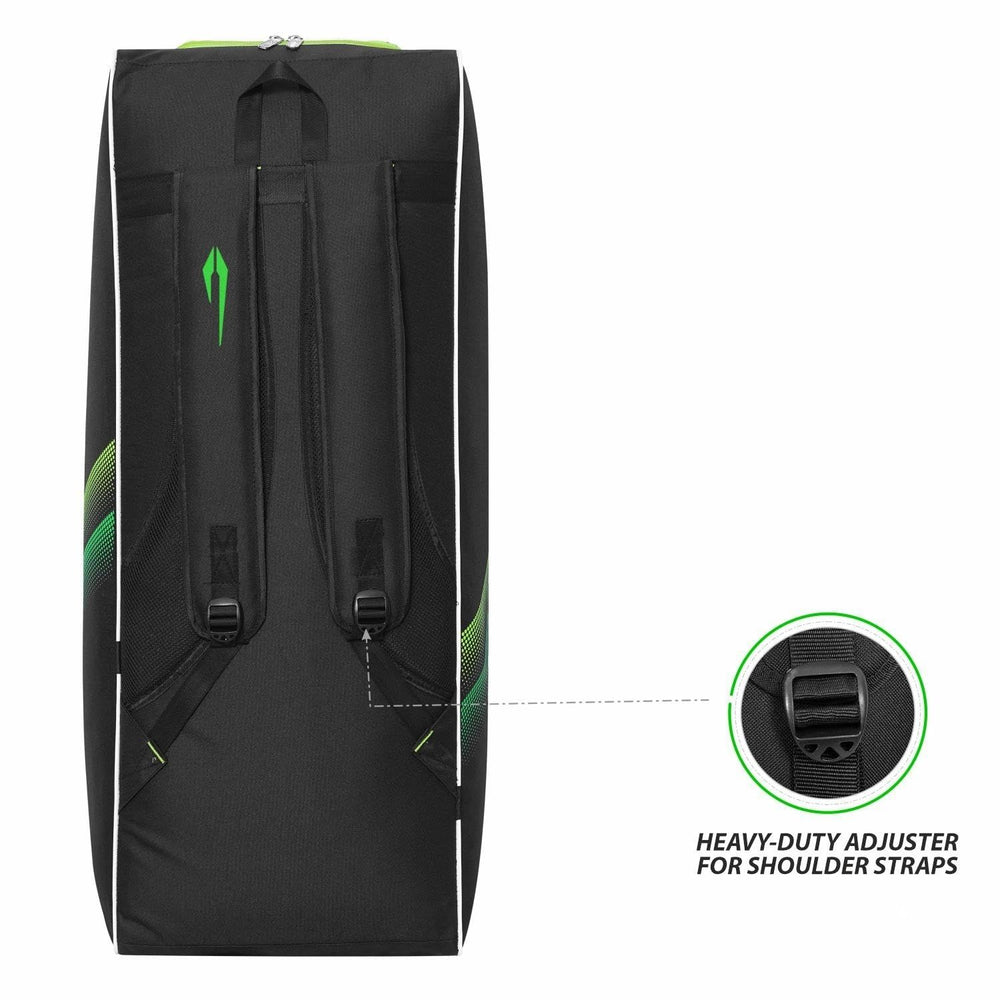 DSC Quadra Duffle Cricket Kit Bag – Black/F Yellow, Premium Duffle Style Cricket Gear Bag with Large Capacity & Durable Polyester Fabric - Best Price online Prokicksports.com