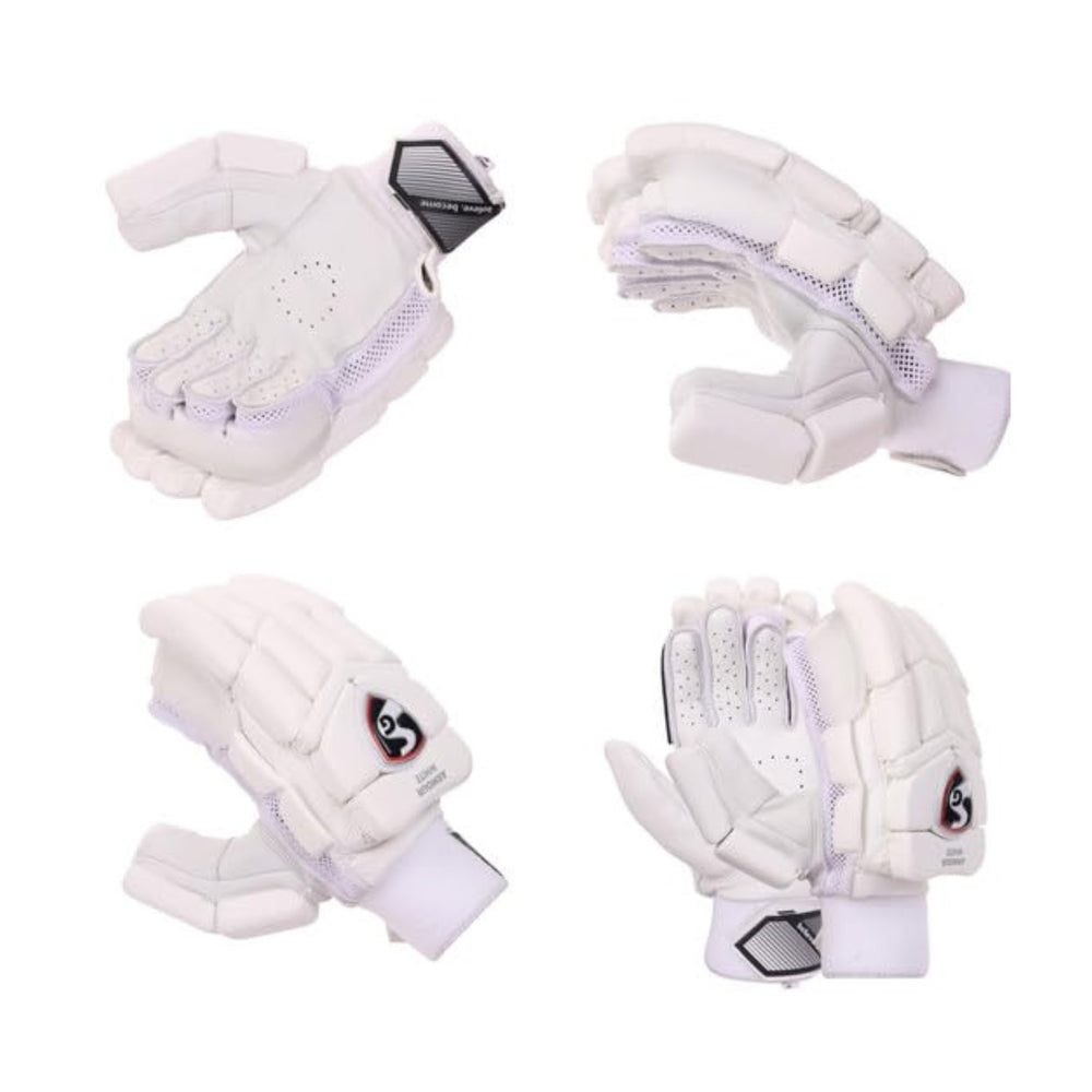 SG Armour White RH Batting Gloves | Lightweight & Durable Cricket Gloves | Superior Grip & Protection - Best Price online Prokicksports.com
