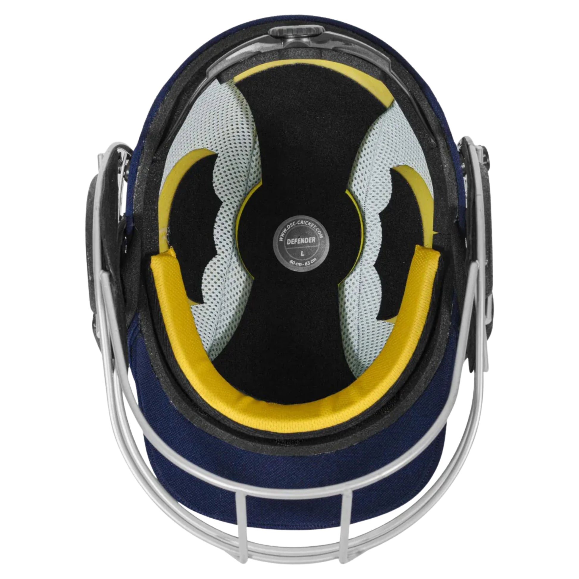 DSC Defender 2.0 Cricket Helmet – Navy | Reliable Protection Helmet with Steel Grill & Comfortable Fit - Best Price online Prokicksports.com