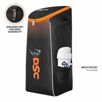 DSC Hold All X2 Cricket Kit Bag – Black/Orange, Large Capacity Cricket Gear Bag with Durable Fabric & Multiple Compartments - Best Price online Prokicksports.com