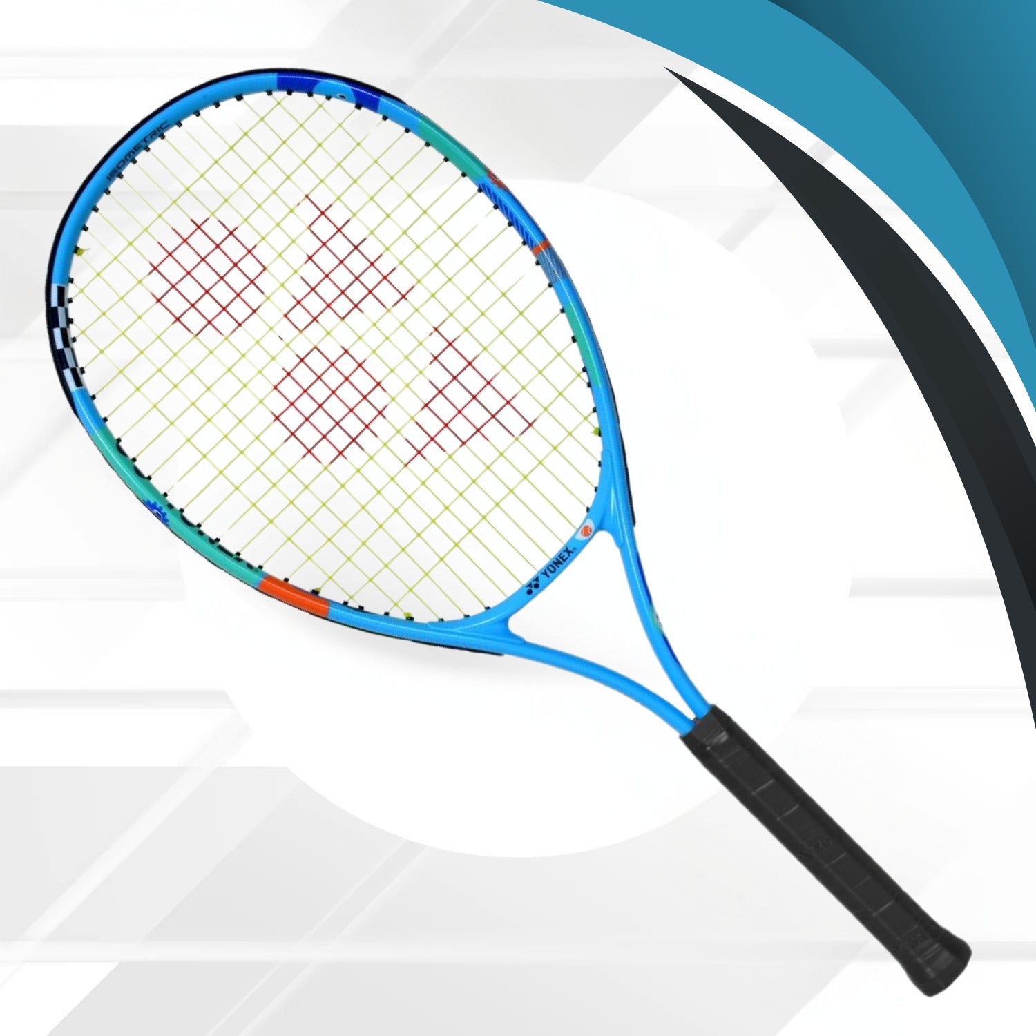 Yonex JR 25 Strung Tennis Racquet – Junior Aluminium Frame with ISOMETRIC Head Shape for Beginners (230g, G2 3 7/8) - Best Price online Prokicksports.com
