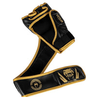 Venum Challenger 2.0 MMA Gloves | Open Palm Training Gloves with High Density Padding & Secure Wrist Strap | Black/Gold - Best Price online Prokicksports.com