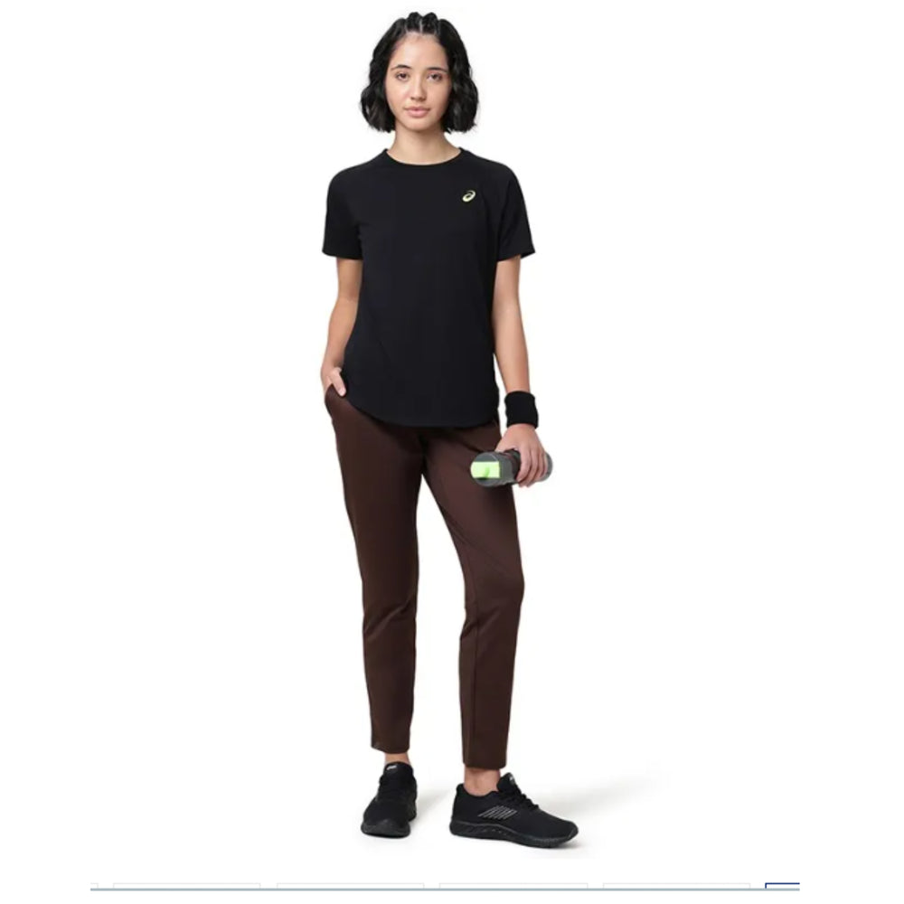 ASICS Wrap Hem SS Top for Women | Round Neck Sports T-Shirt - Best Price online Prokicksports.com