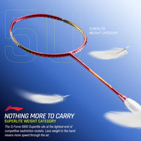 Li-Ning G-Force 6800 Superlite Unstrung Badminton Racquet, 5U G6 | Head Heavy, Flexible Shaft, Dynamic Optimum Frame