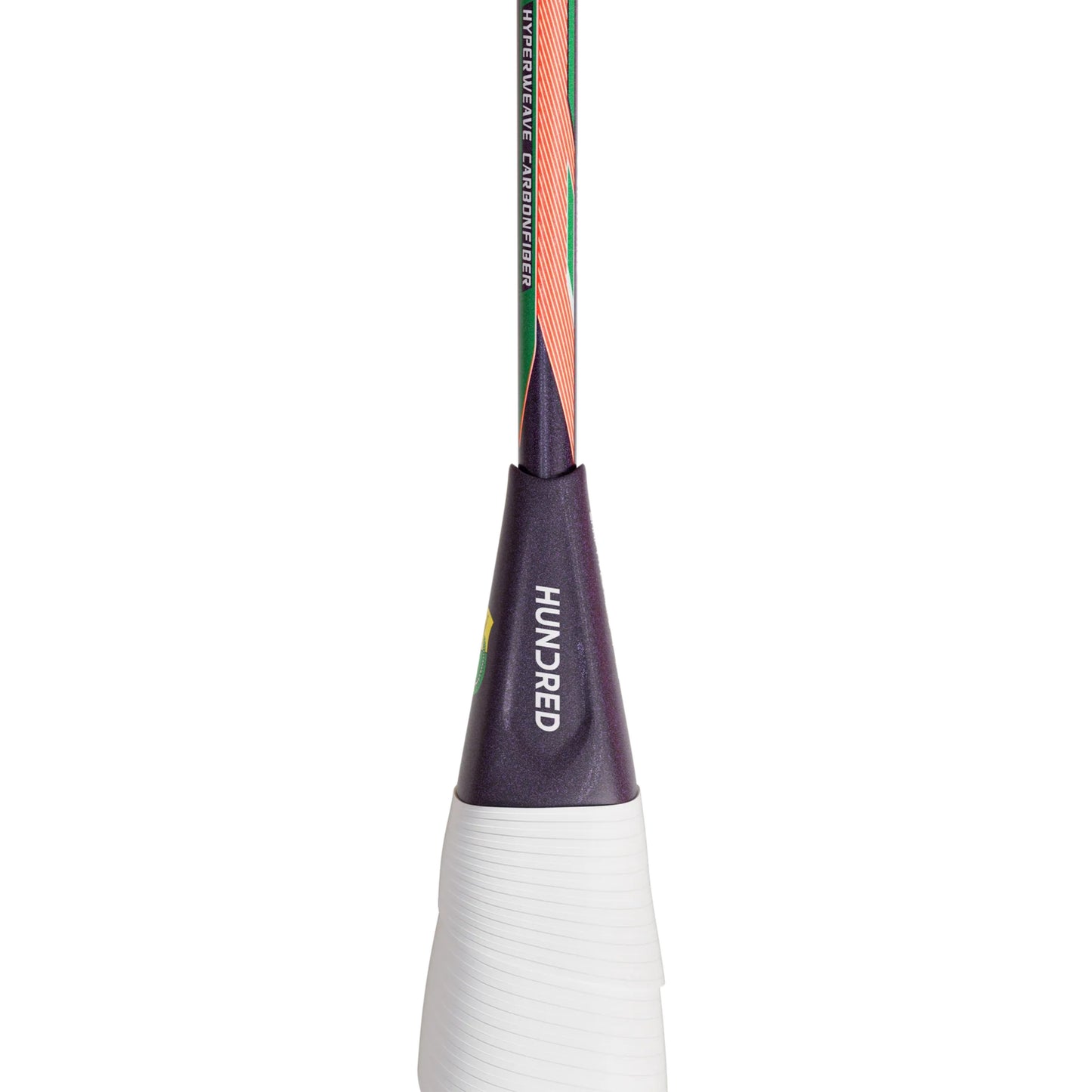 Hundred Hyfonic 7 Unstrung Badminton Racquet – Purple/Green (4U) | Precision Control with Dual Aerodynamic Frame & HyperWeave Carbon - Best Price online Prokicksports.com