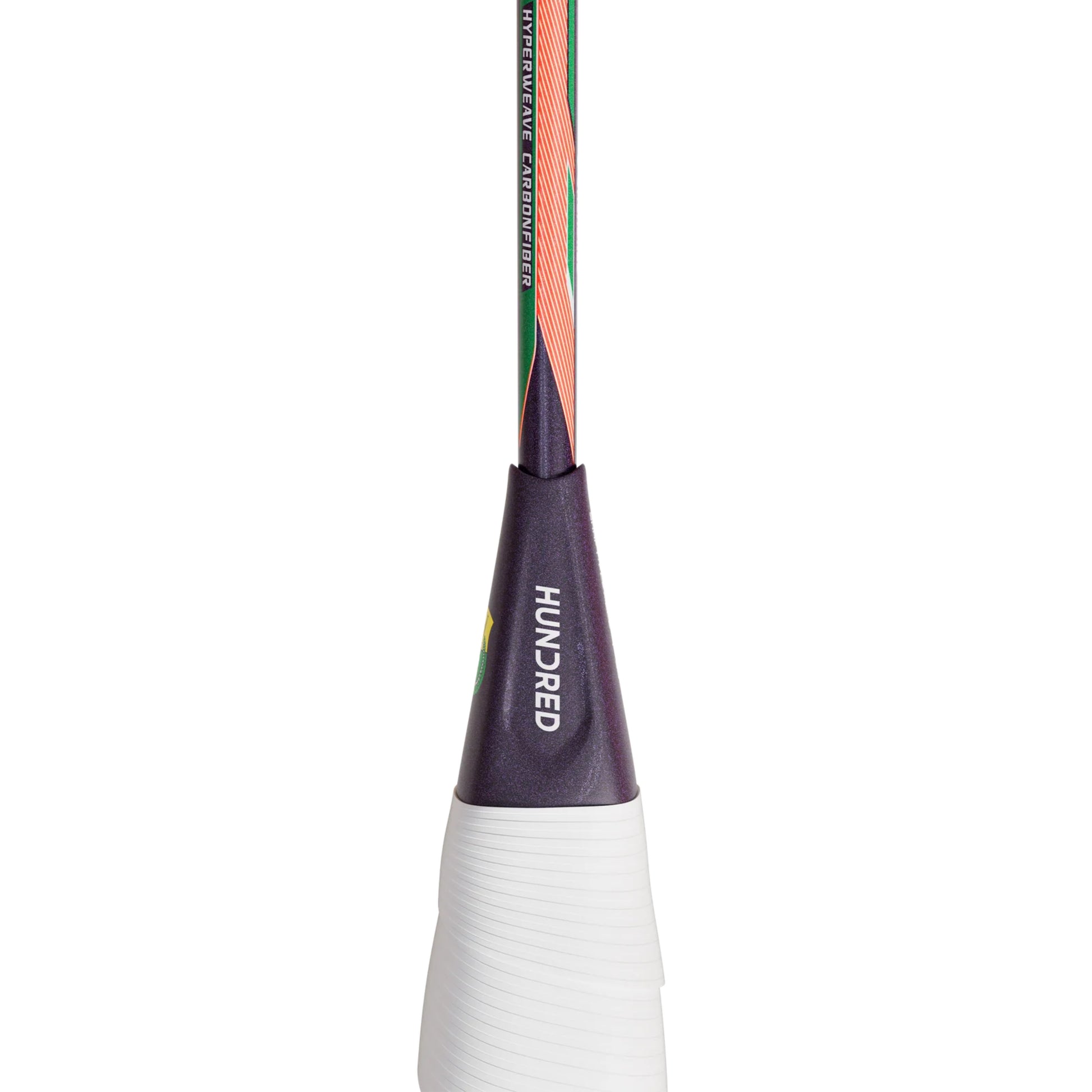Hundred Hyfonic 7 Unstrung Badminton Racquet – Purple/Green (4U) | Precision Control with Dual Aerodynamic Frame & HyperWeave Carbon - Best Price online Prokicksports.com