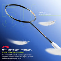 Li-Ning G-Force 6800 Superlite Unstrung Badminton Racquet, 5U G6 | Head Heavy, Flexible Shaft, Dynamic Optimum Frame
