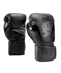 Venum Elite EVO Boxing Gloves, Black/Black - Best Price online Prokicksports.com
