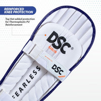 DSC Flex Lite Moulded Cricket Batting Leg Guard | Lightweight Batting Pads, Adjustable Straps | Men's RH