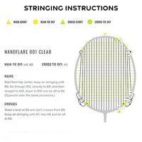 Yonex Nanoflare 001 Clear Strung Badminton Racquet | Isometric Sweet Spot, Sonic Flare System, Hi-Flex Slim Shaft, Aero Frame, Control Support Cap