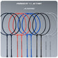 HUNDRED Powertek Star (2 Strung Rackets + 2pc Nylon Shuttlecocks), 16-18 LBS - Best Price online Prokicksports.com