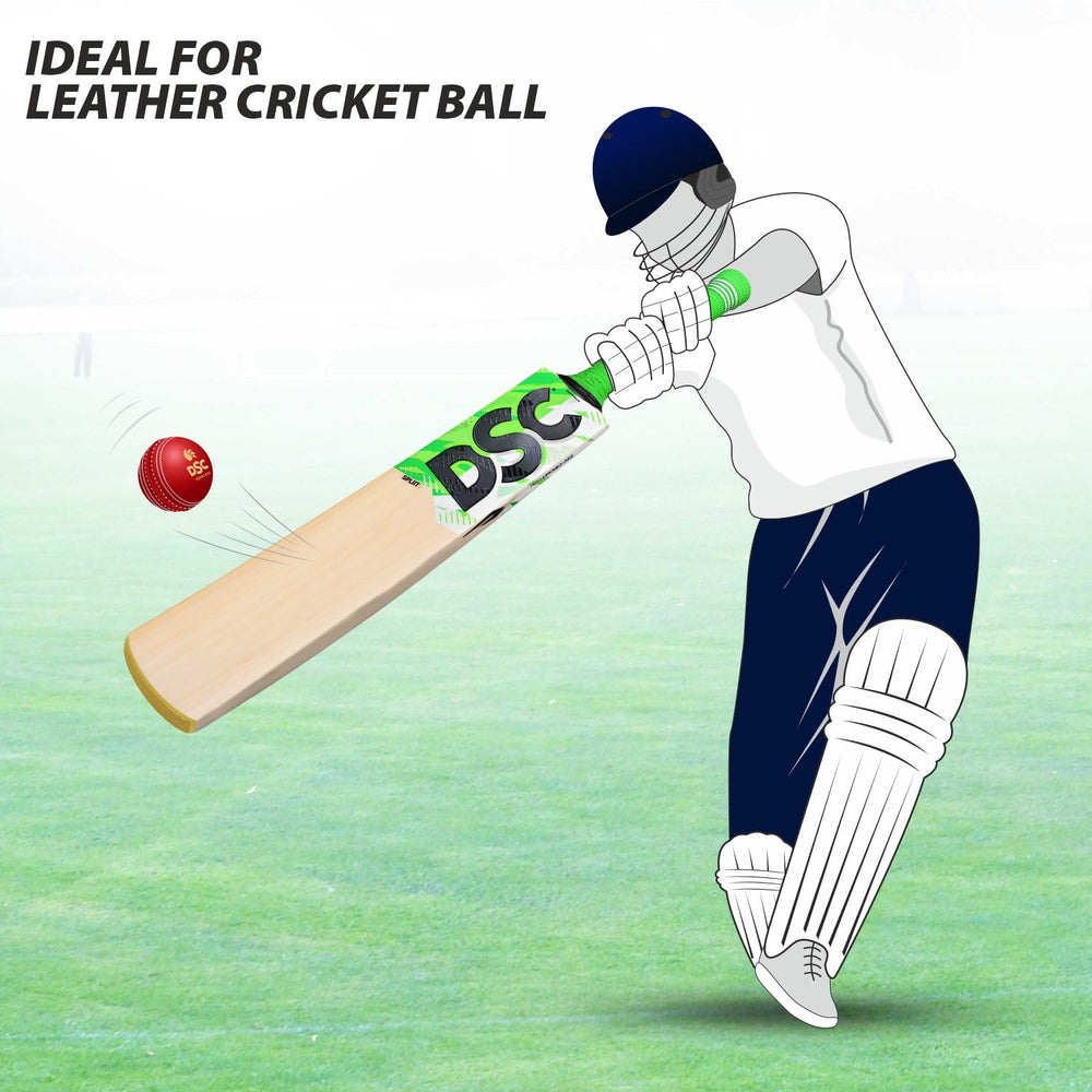 DSC Spliit 11 Kashmir Willow Cricket Bat | Size 5 | Extended Power Zone, Massive Edges | Insulated Grip