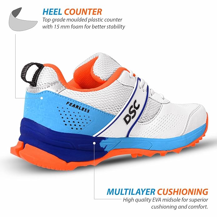 DSC Jaffa Neo Leather and Mesh Cricket Shoes | Superior Comfort & High Performance on the Field - Best Price online Prokicksports.com