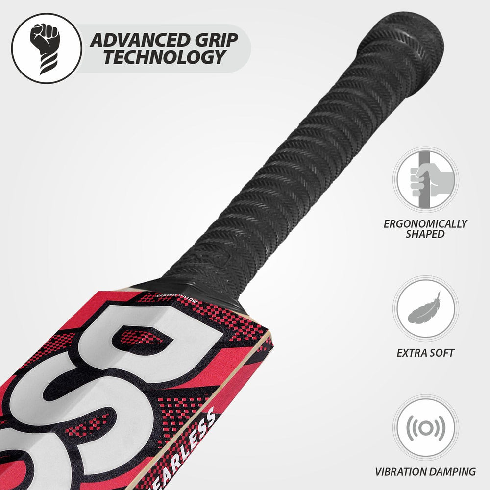 DSC Intense Force Kashmir Willow Cricket Bat | Harrow | Lightweight, Treble Spring Handle | Free Cover