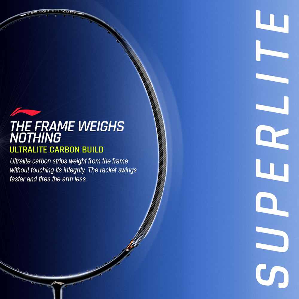 Li-Ning G-Force 6800 Superlite Unstrung Badminton Racquet, 5U G6 | Head Heavy, Flexible Shaft, Dynamic Optimum Frame