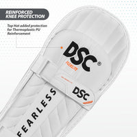 DSC Flex Lite Moulded Cricket Batting Leg Guard | Lightweight Batting Pads, Adjustable Straps | Men's LH
