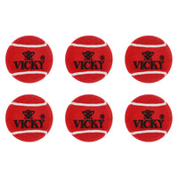 Vicky Cricket Tennis Ball, Maroon - 30 Box (6 Balls Per Box) - Best Price online Prokicksports.com