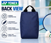 Yonex SUNR 2245 Sports Shoe Bag | Lightweight Polyester Carry Bag, Zippered Main Compartment, Top Carry Handle, Compact Footwear Storage for Badminton, Court & Training Shoes