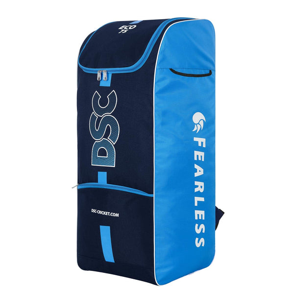 DSC Eco 75 Cricket Kit Bag | Duffle Style, Multiple Compartments, Padded Adjustable Straps, Durable Polyester, Zipper Closure, Bottle Pocket, Balanced Base