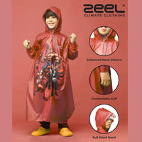 Zeel PG05 Kids Full Raincoat | Waterproof Full-Length Rainwear for Children