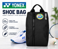 Yonex SUNR 2245 Sports Shoe Bag | Lightweight Polyester Carry Bag, Zippered Main Compartment, Top Carry Handle, Compact Footwear Storage for Badminton, Court & Training Shoes