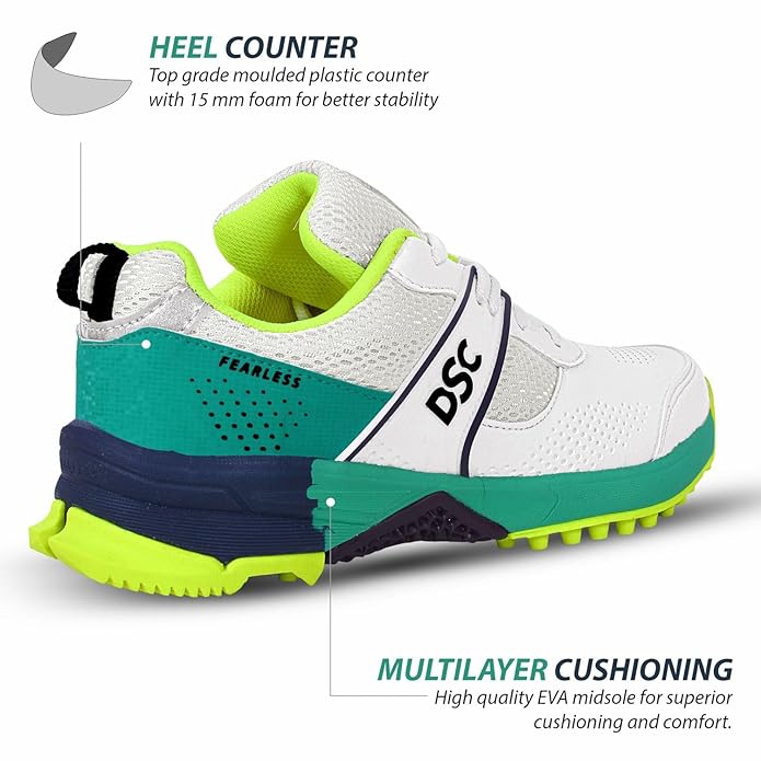 DSC Jaffa Neo Leather and Mesh Cricket Shoes | Superior Comfort & High Performance on the Field - Best Price online Prokicksports.com