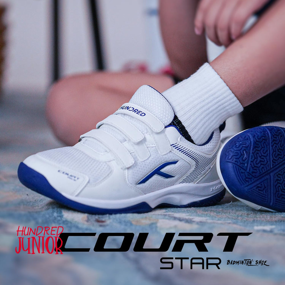 Hundred Court Star Junior Badminton Shoes - Best Price online Prokicksports.com