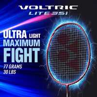 Yonex Voltric Lite 35i HM Graphite Head Heavy Badminton Strung Racquet | NANOMESH NEO & ISOMETRIC Power Frame with Full Cover - Best Price online Prokicksports.com
