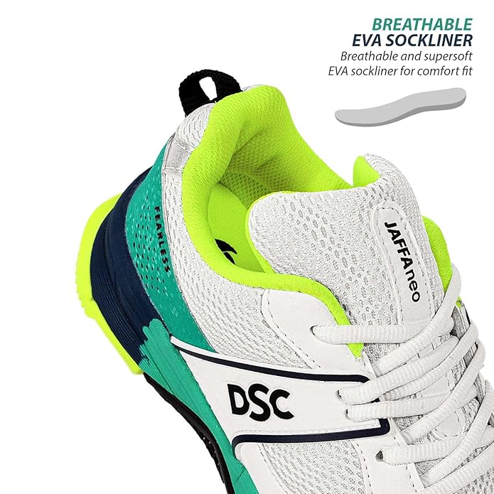 DSC Jaffa Neo Leather and Mesh Cricket Shoes | Superior Comfort & High Performance on the Field - Best Price online Prokicksports.com