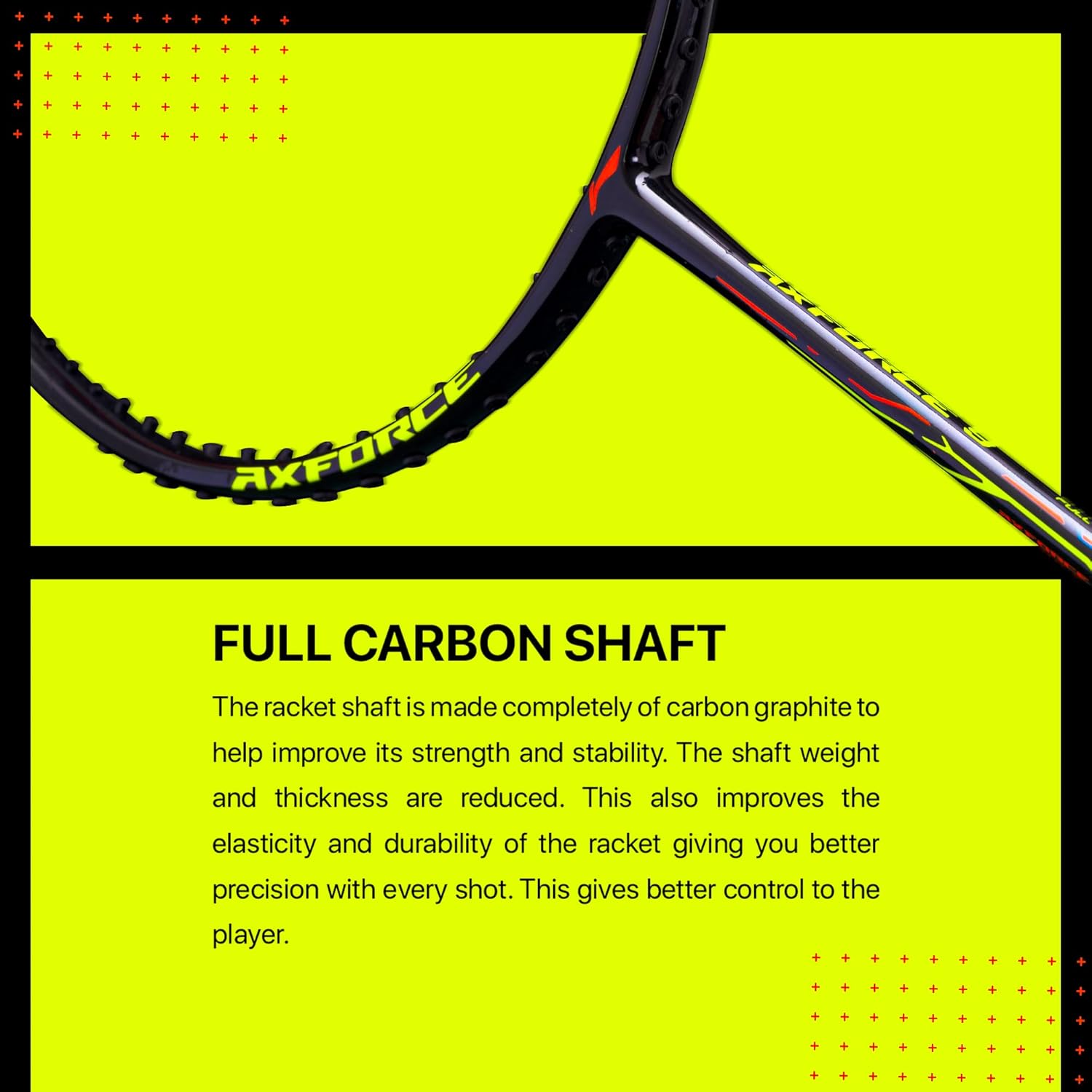 Li-Ning AX Force 9 G5 Strung Badminton Racquet Black/Orange – Lightweight, Powerful Smash, High-Tension Control, Professional Performance Racket for Advanced Players - Best Price online Prokicksports.com