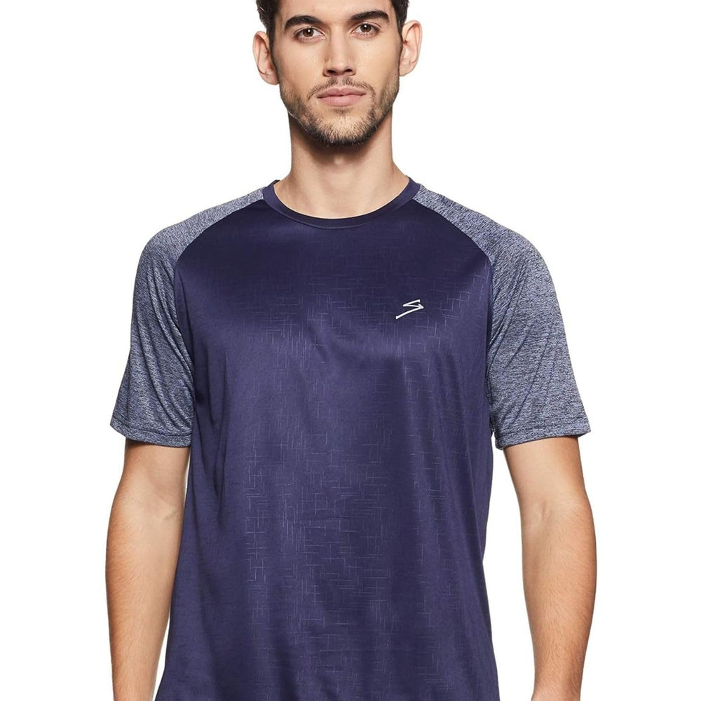 SG RTS2212 Men's Round Neck Sports T-Shirt | Polyester | Navy