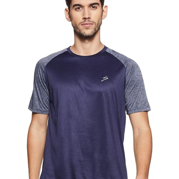 SG RTS2212 Men's Round Neck Sports T-Shirt | Polyester | Navy