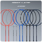 HUNDRED Powertek Star (2 Strung Rackets + 2pc Nylon Shuttlecocks), 16-18 LBS - Best Price online Prokicksports.com