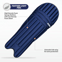 DSC Flex Lite Moulded Cricket Batting Leg Guard | Lightweight Batting Pads, Adjustable Straps | Men's LH