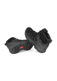 Waterproof Mid Ankle Hiking Shoes with Suede Upper (ET1113) | Synthetic Suede, EVA Cushioned Midsole, Deep-Lug Anti-Skid Outsole, Reflective Tape, All Season