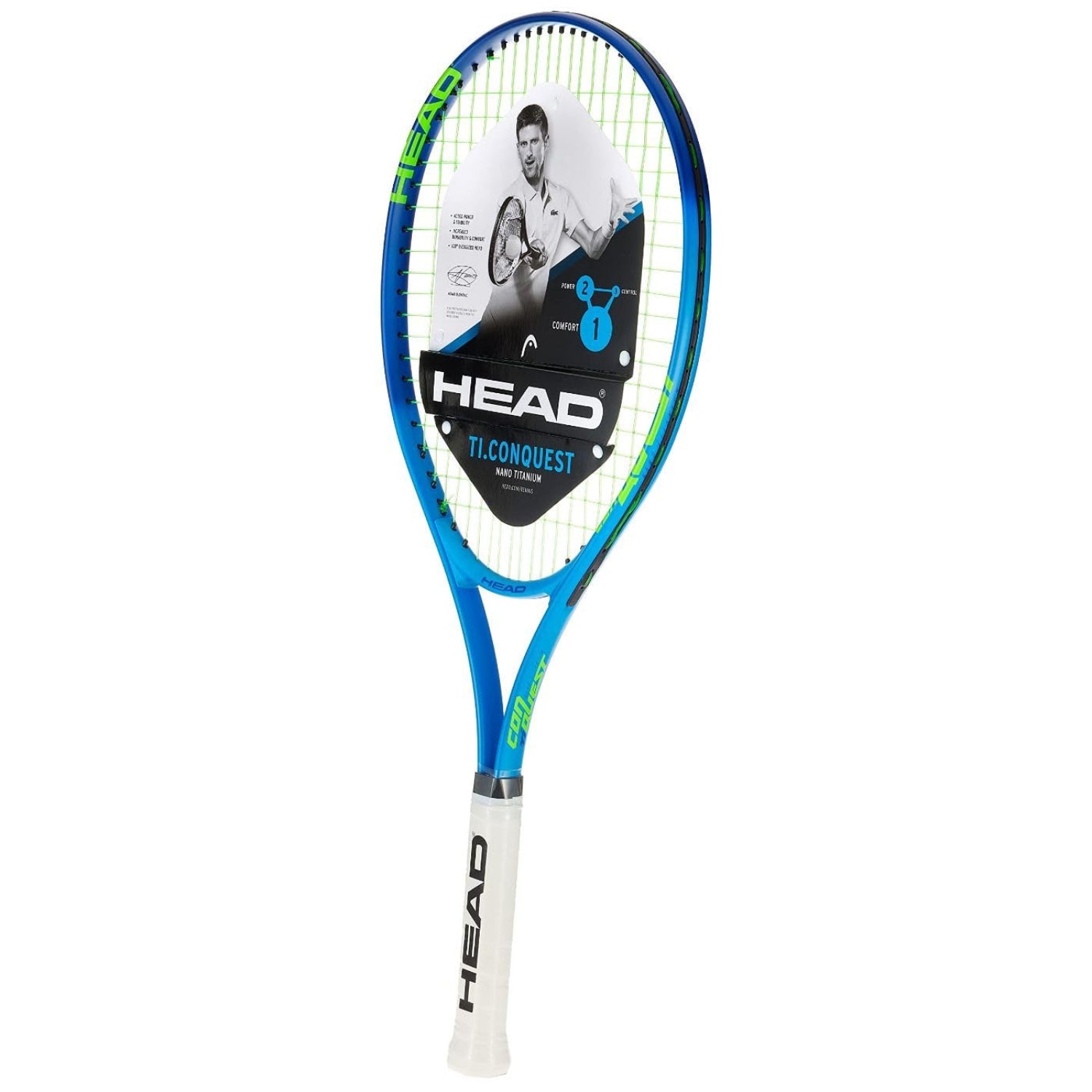 Head Ti Conquest Str Tennis Racquet – Lightweight Power & Control | Durable Titanium Frame | Comfortable Grip | Ideal for Beginner & Intermediate Players - Best Price online Prokicksports.com