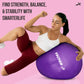 Vector X Unisex Anti Burst Gym Ball With Free Foot Pump | Swiss Exercise & Birthing Ball for Workout & Rehabilitation - Best Price online Prokicksports.com