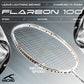 Hundred Flareon 100 Badminton Racket (Strung) | Carbon Fiber Frame | Speed Racket for Fast Swings with Full Cover | Max Tension 30 lbs