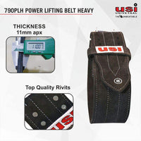 USI Universal 790PLH Power Lifting Belt Heavy – Premium Heavy-Duty Back Support Belt for Squats, Deadlifts, Powerlifting & Strength Training - Best Price online Prokicksports.com