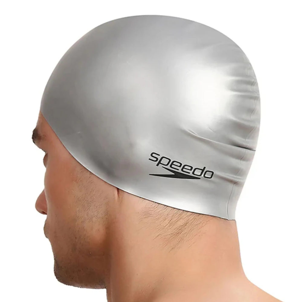 Speedo Flat Silicone Swim Cap – Adult Swimming Cap with Durable Stretch Fit, Tear-Resistant Silicone & Comfortable Hydrodynamic Design - Best Price online Prokicksports.com