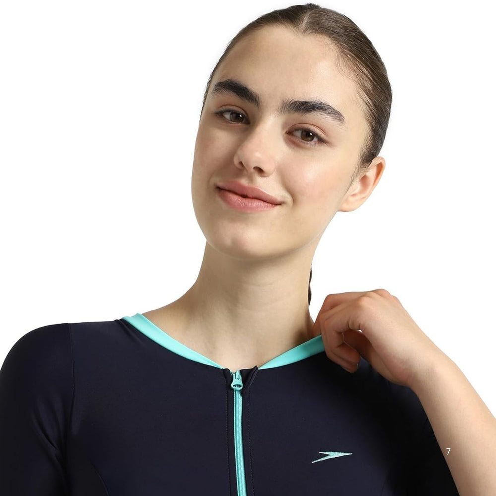 Speedo Women’s Endurance10 Closedback Sleeved Swimdress With Boyleg – Chlorine‑Resistant UPF 40+ Modest Swimwear - Best Price online Prokicksports.com