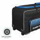 DSC Classic XL Cricket Kit Bag with Wheelie – Black/Blue, Extra Large Capacity Wheelie Cricket Gear Bag with Durable Fabric & Multiple Compartments - Best Price online Prokicksports.com